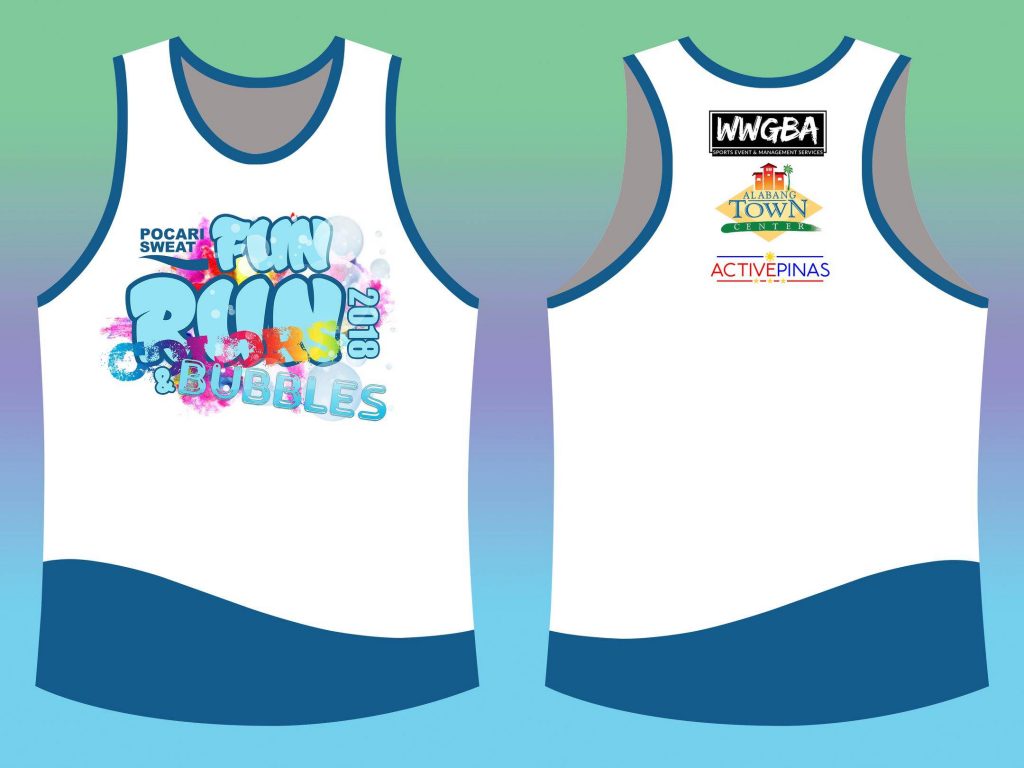 Pocari Sweat Colors and Bubbles Fun Run Singlets